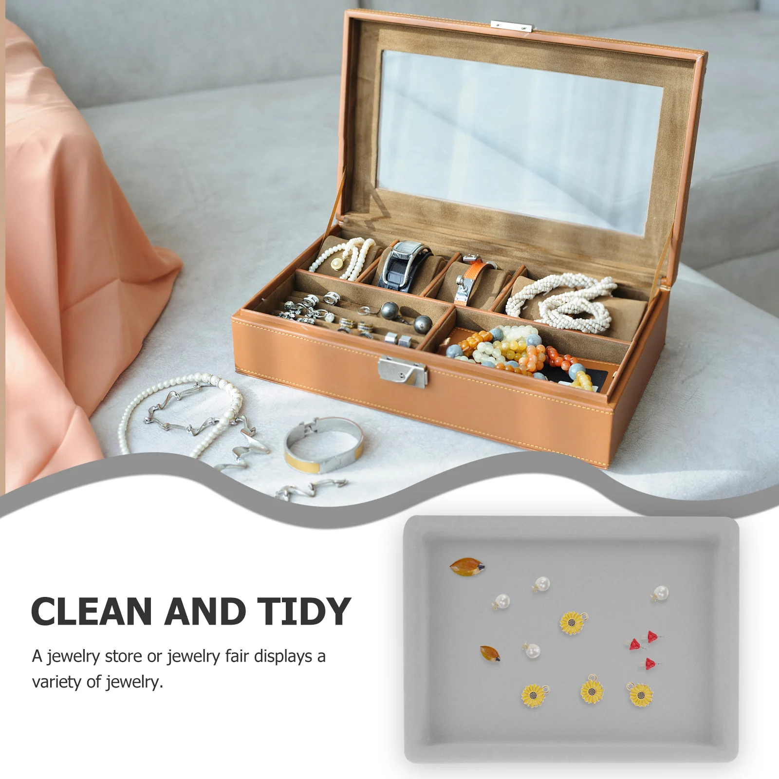 صينية منظم حلقة تخزين عرض حالة الديكور الحرفية مجلس حامل المجوهرات طبق حلقة صينية للنساء أداة صنع المجوهرات