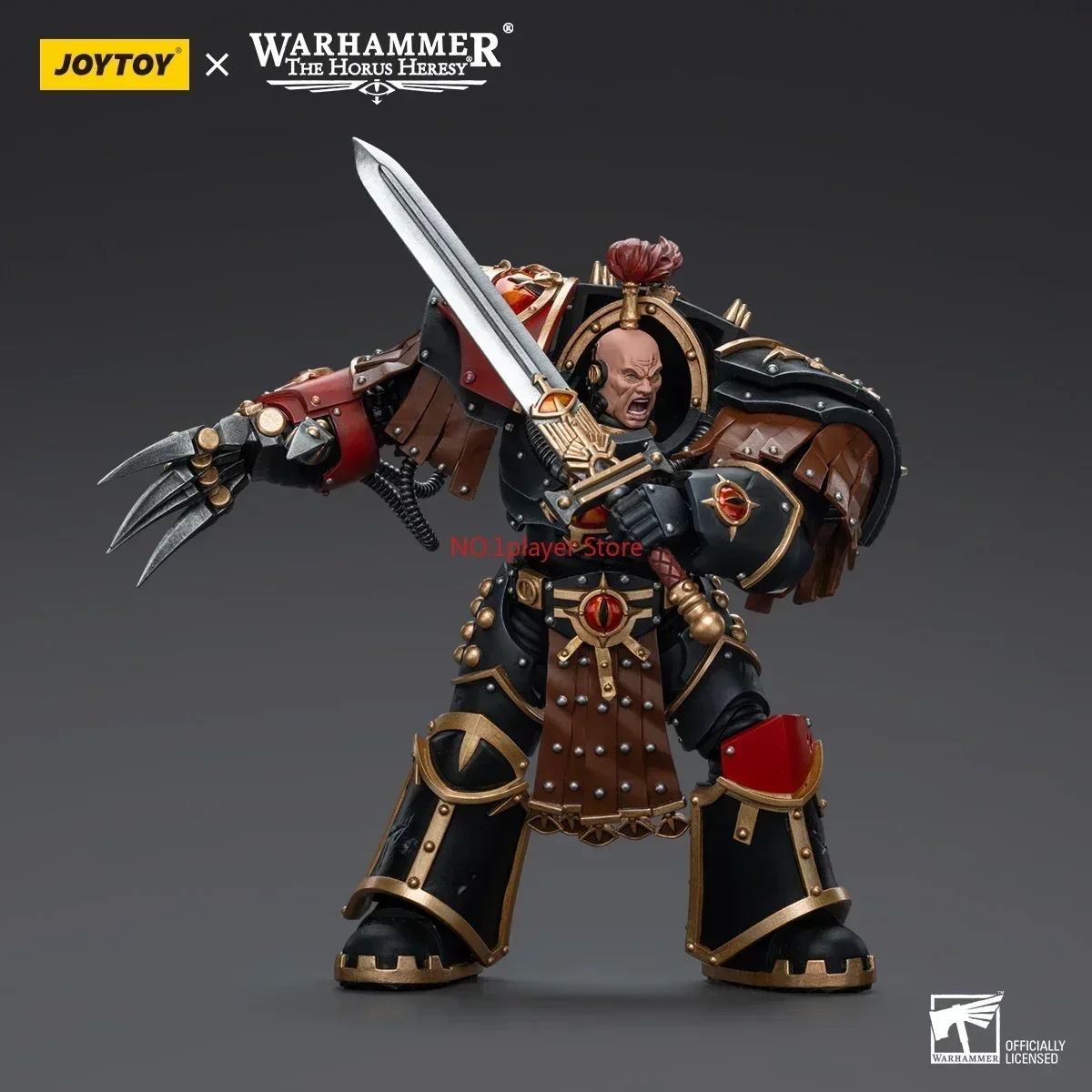 

In Stock JOYTOY 40K Action Figures Sons of Horus Ezekyle Abaddon First Captain of The XVIth Legion 1/18 Collectors Model Toys