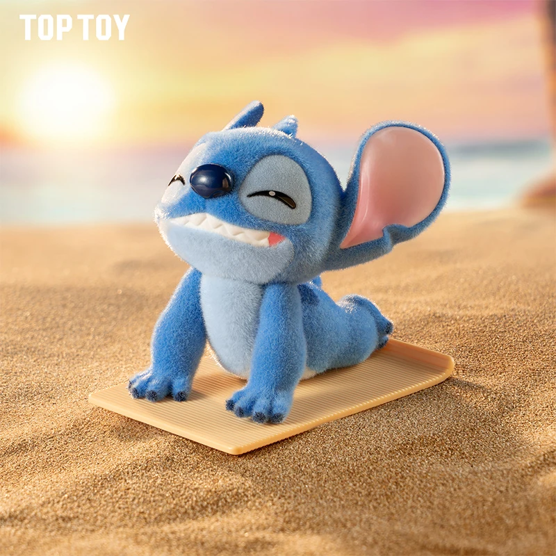 TOPTOY Offizielle Disney Stitch Fitness Yoga Serie Figur Blind Box PVC Beflockung Sammlerstücke Kawaii Desktop Dekoration Für Mädchen