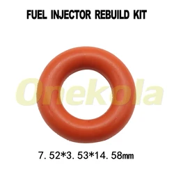 100pieces Fuel injector lower orings rubber seal 7.52*3.53*14.58MM for Honda ACCORD CRV Civic Hybrid 16450-RAA-A01