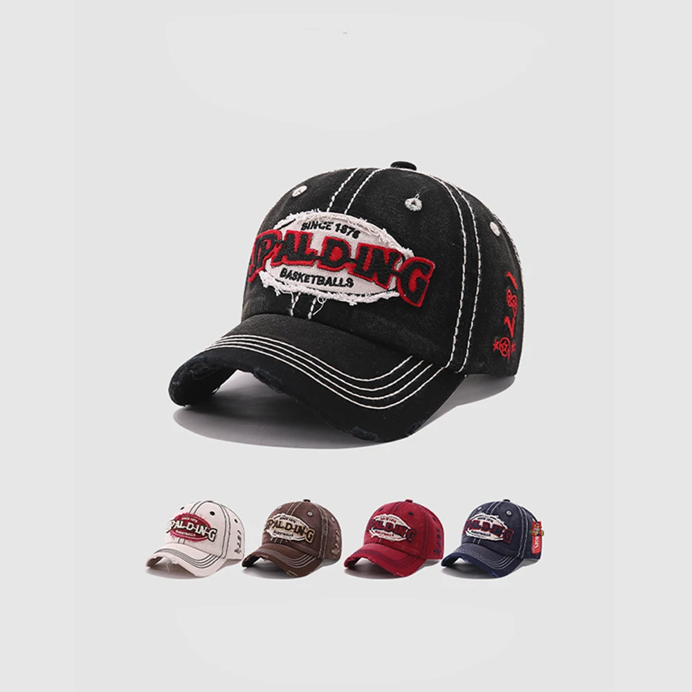 Children's Hats 2024 Spring New Cowboy Letter Baseball Caps Boys And Girls Fashion Sunshade Peaked Cap