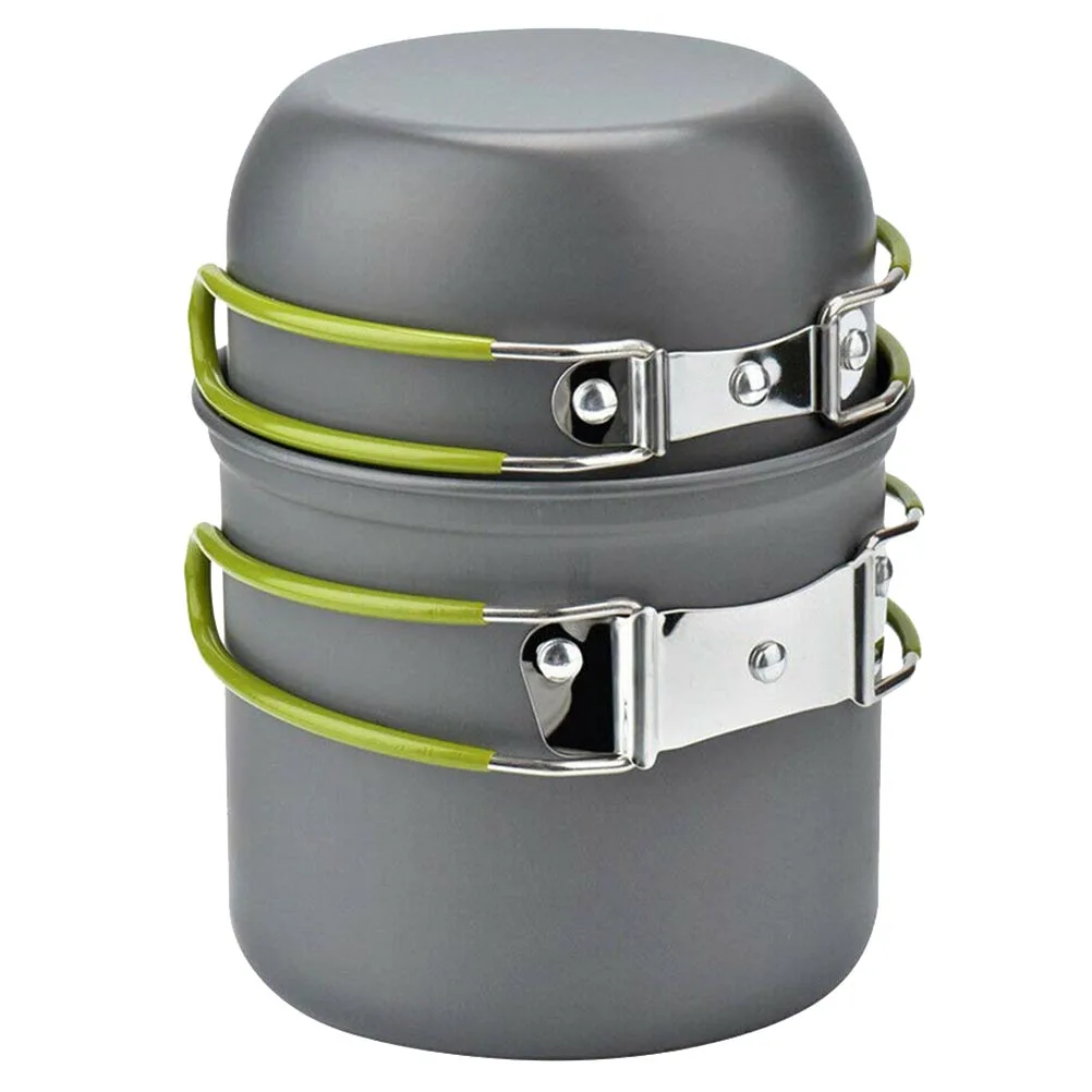 

Portable Cookware Set Camping Hiking Outdoor Aluminum Alloy Non-stick Pan Cooking Pot Lightweight Durable Picnic Backpacking