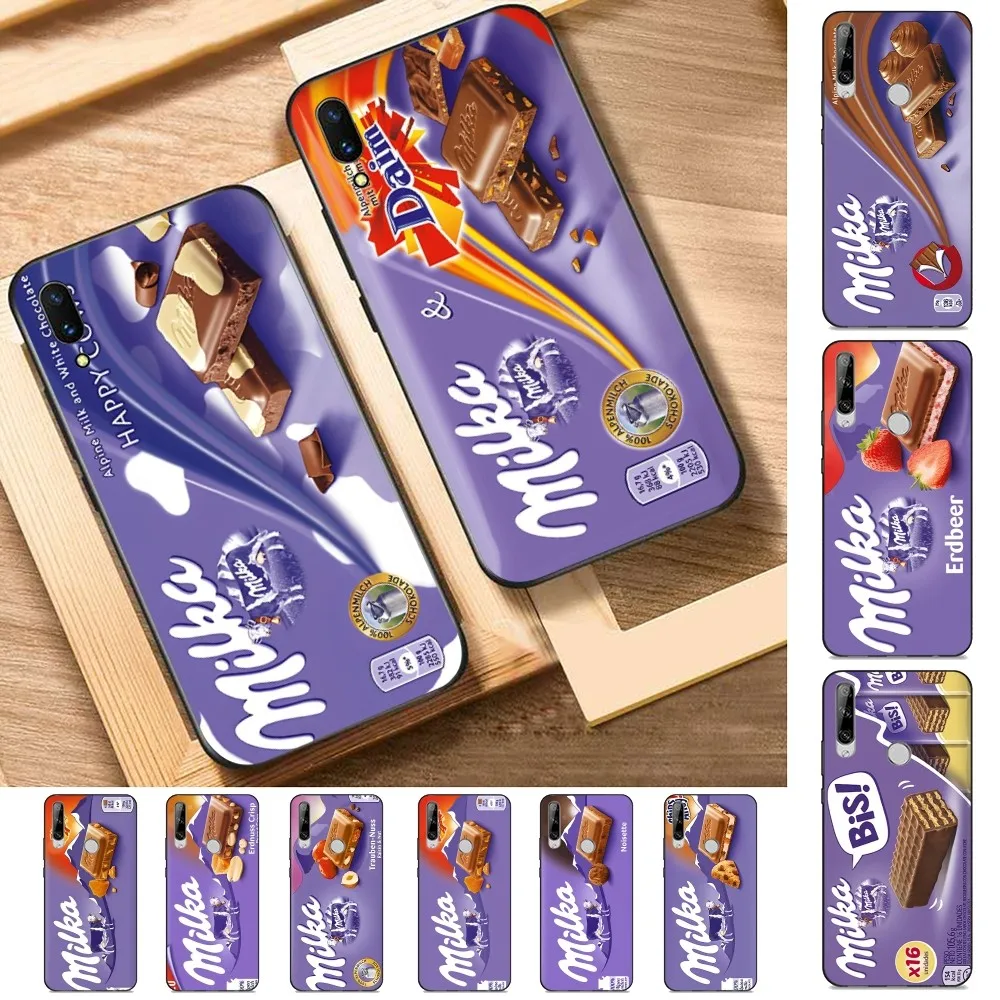 Chocolate Milka Box Phone Case For Huawei Y9 6 7 5 Prime Enjoy 7s 7 8 plus 7a 9e 9plus 8E Lite Psmart Shell