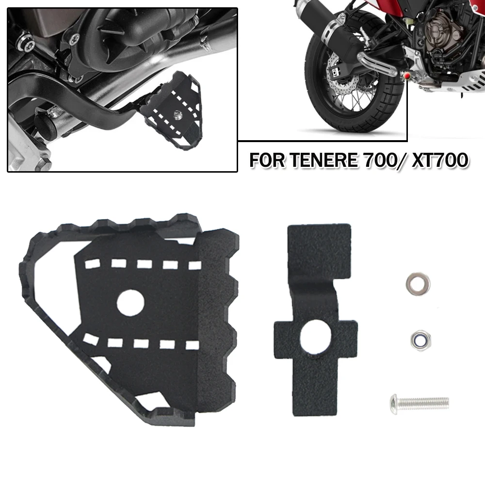 

For Yamaha Tenere 700 Tenere700 XTZ700 XTZ690 2019+ Rally Edition Rear Footrests Lever Step Extension Pegs Enlarged Brake Pedal