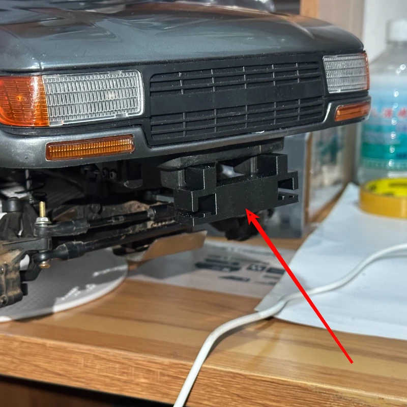 Front Bumper Adapter Mount for FMS FCX10 1/10 LC80 to RGT OEM Bumper Bolt-on Upgrade Parts 3D Printed PETG PA12 Nylon Sintering
