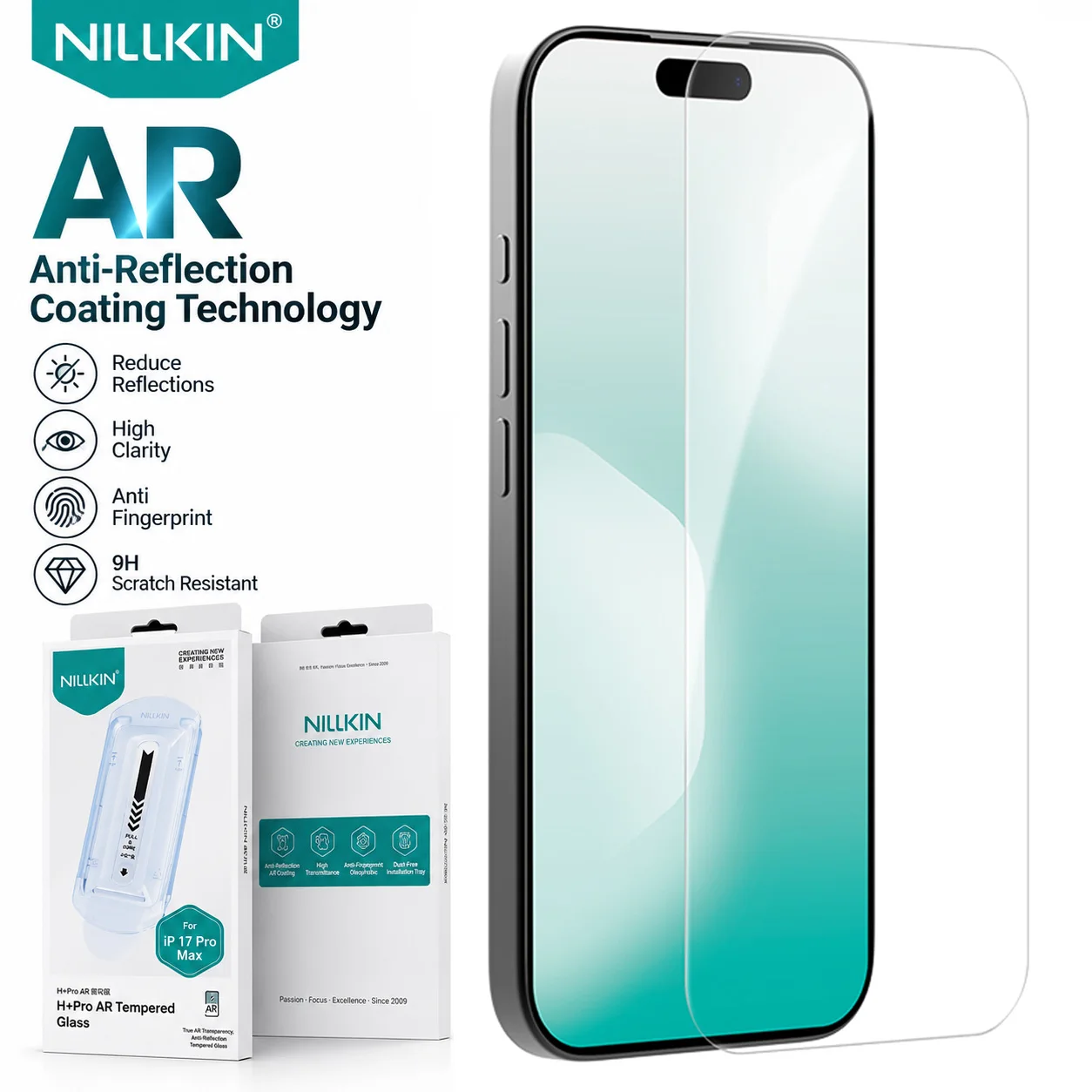 For iPhone 18 Pro Max Tempered Glass Nillkin H+Pro AR Transparency Screen Protector Film