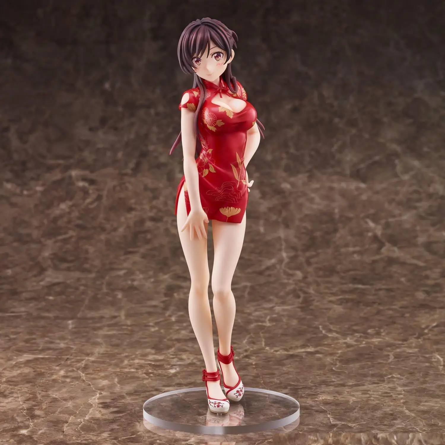 20cm Anime Rental Girlfriend Figure Ichinose Cheongsam Girl Pvc Action Figure Toy Mizuhara Chizuru Collection Model Doll gifts