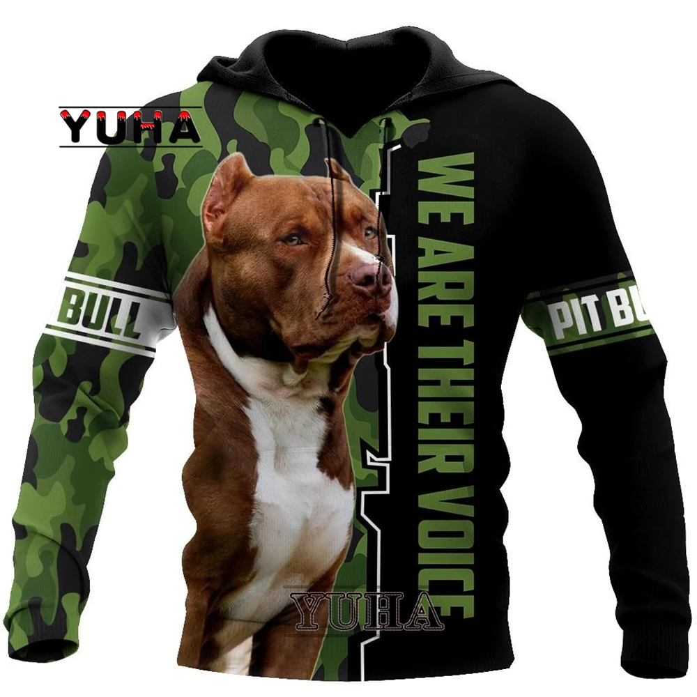 Pitbull animal dog men\'s hoodie 3D Gulf print men\'s autumn hoodie retro unisex casual pullover street coat sweater sportswear