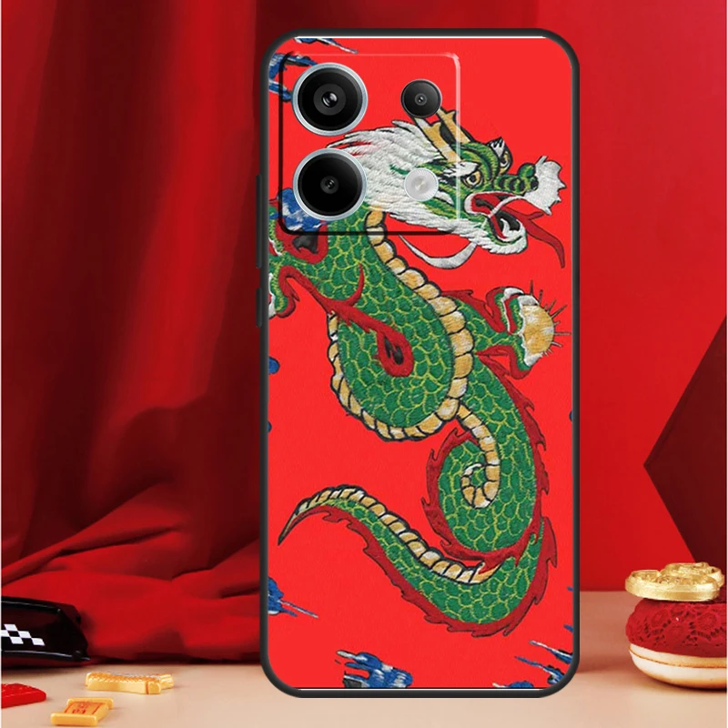 Ancient Japanese Dragon Funda For Xiaomi Redmi 13C 12 9C 10C 12C Redmi Note 13 9 10 11 12 Pro 9S 10S 11S 12S Case