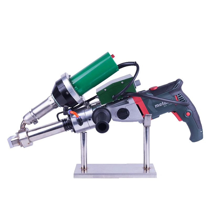 

230V Plastic Extrusion Welder Hand Extruder Hot Air Welding Gun LST610A Dual Heating for HDPE PP PE Sheet Pipe Membranes