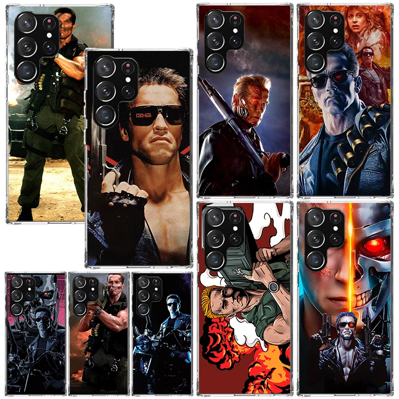 Funda de teléfono Arnold Schwarzenegger Terminator para Samsung Galaxy S26 S25 Edge S24 FE S23 S22 Ultra S21 Plus S20 + Art Fundas Back