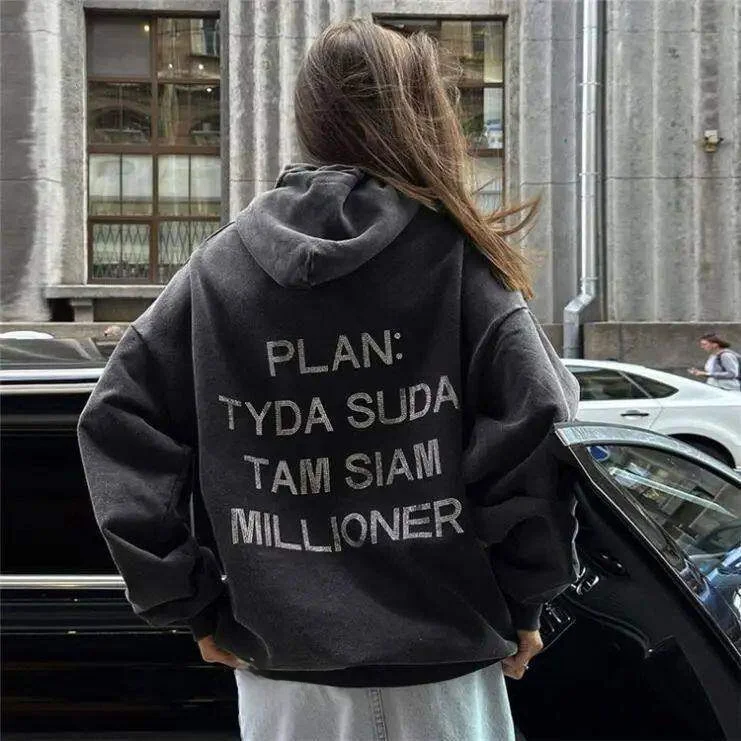 

Oversized Women's Hoodies Drop oulder Sweatirt Street Sle Clean Fit Winter Outerwear for Ladies
