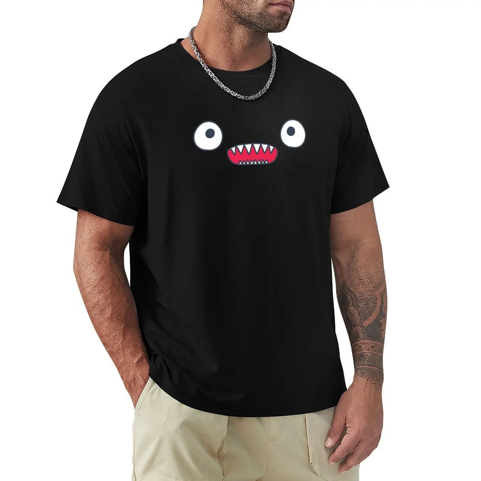 

Gawr Gura Bloop Shark Face T-Shirt Quick Dry Outdoor Sports T-Shirt
