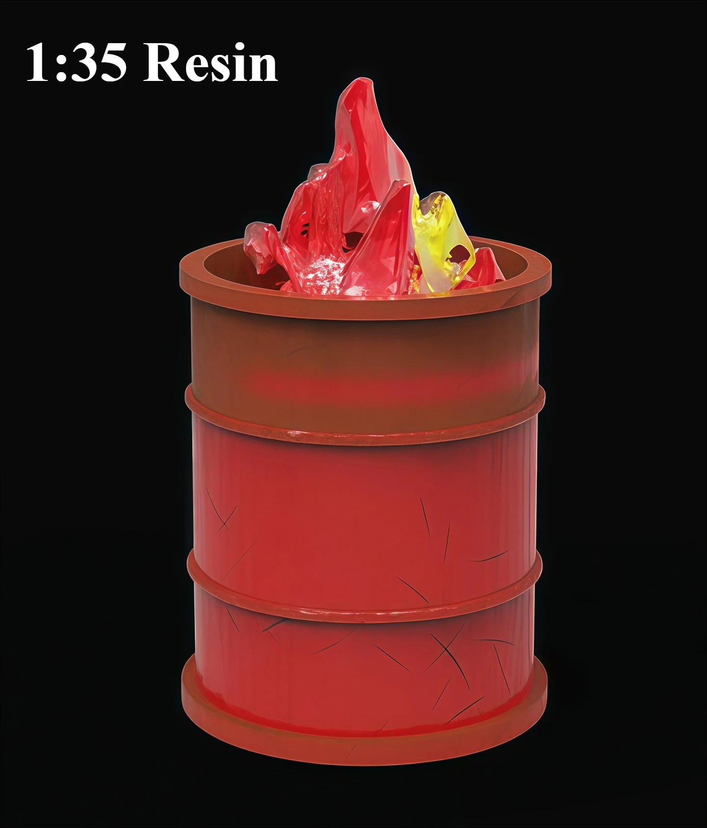 

1/35 Cast Resin Model, Scene Model Making Oil Tank Gk, Uncolored Model