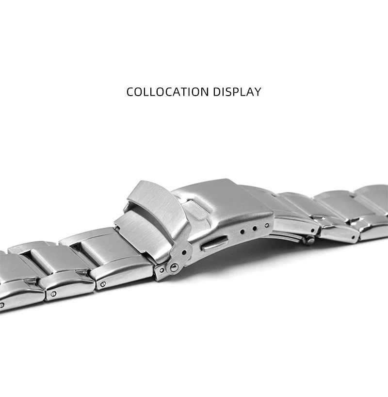 16 مللي متر 18 مللي متر 20 مللي متر 22 مللي متر ساعة المشبك نشر مشبك 316L الصلبة الفولاذ المقاوم للصدأ ساعة للطي مشبك حزام الساعات اكسسوارات