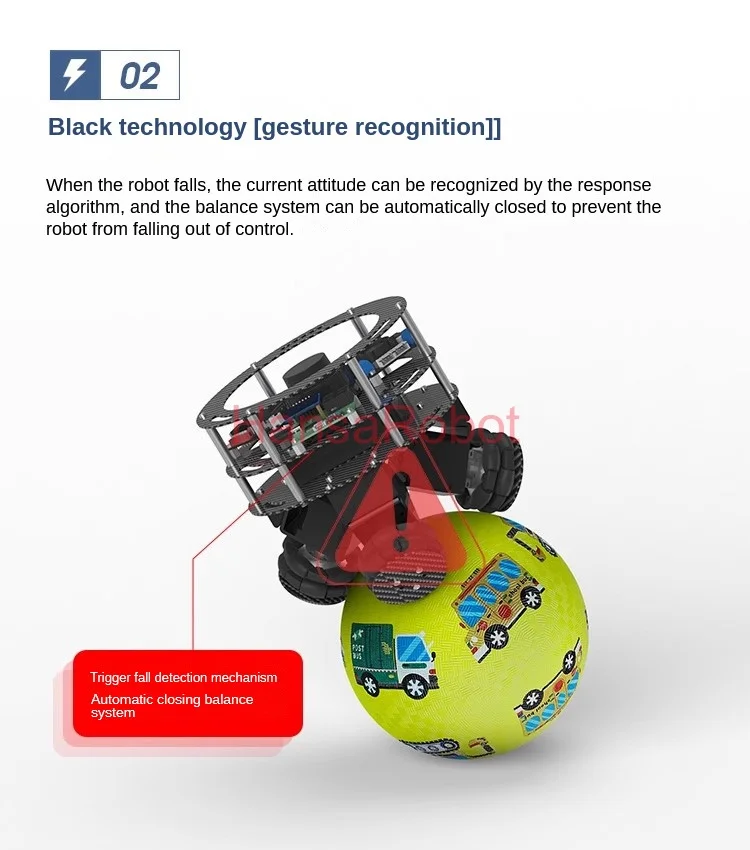 Robot di bilanciamento della palla per Arduino Stm32 Stazione a sfera singola Sfera Ballbot Sferica Autobilanciante Supporta lo sviluppo secondario