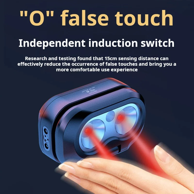 2024 new Headlamp Multi-function LED Sensor Headlamp Head Flashlight  TYPE-C Charging Intelligent Induction Fishing Lantern Head