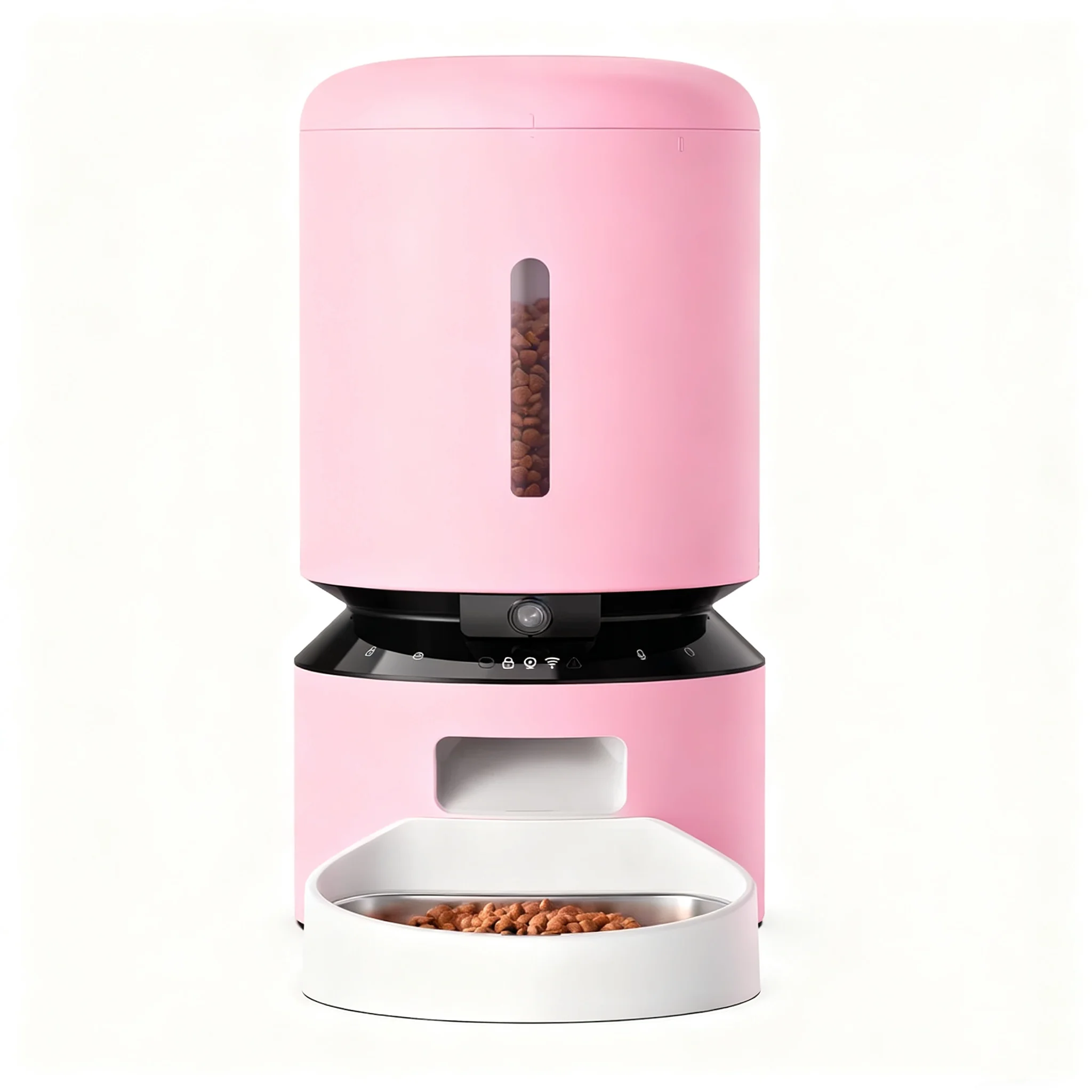 Smart Pet Feeder Battery-Powered 4L Cat Food Bowl Basic Key Timing Quantitative Eco-Friendly Pet Dispenser With Touch Screen