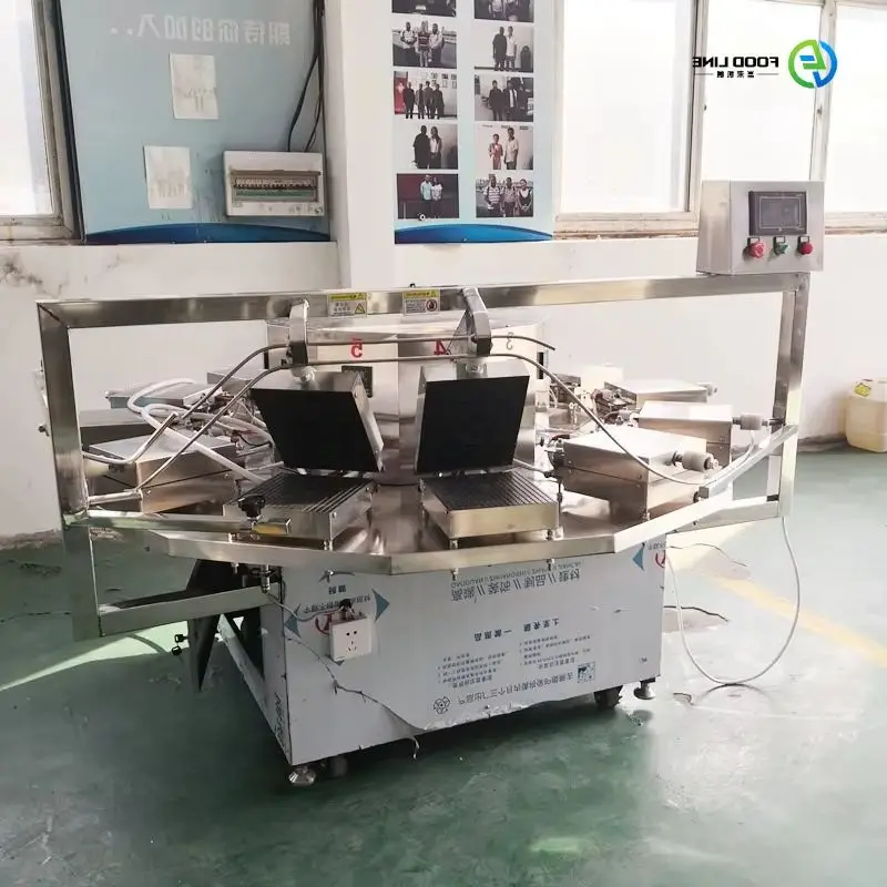 Automatic Electric Egg Roll Baking Rolling Machine Snack Bakery Equipment Ice Cream Sugar Cone Making Machine FL Customized