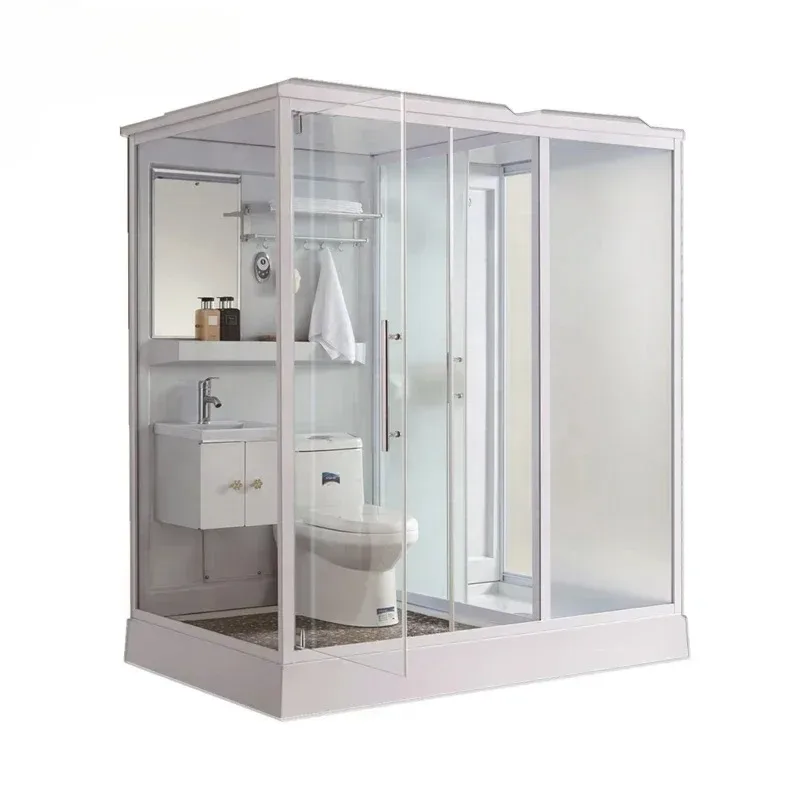 

Multi-function Prefab Toilet Shower All in One Bathroom Units Prefab Toilet Shower Cubicle Pod