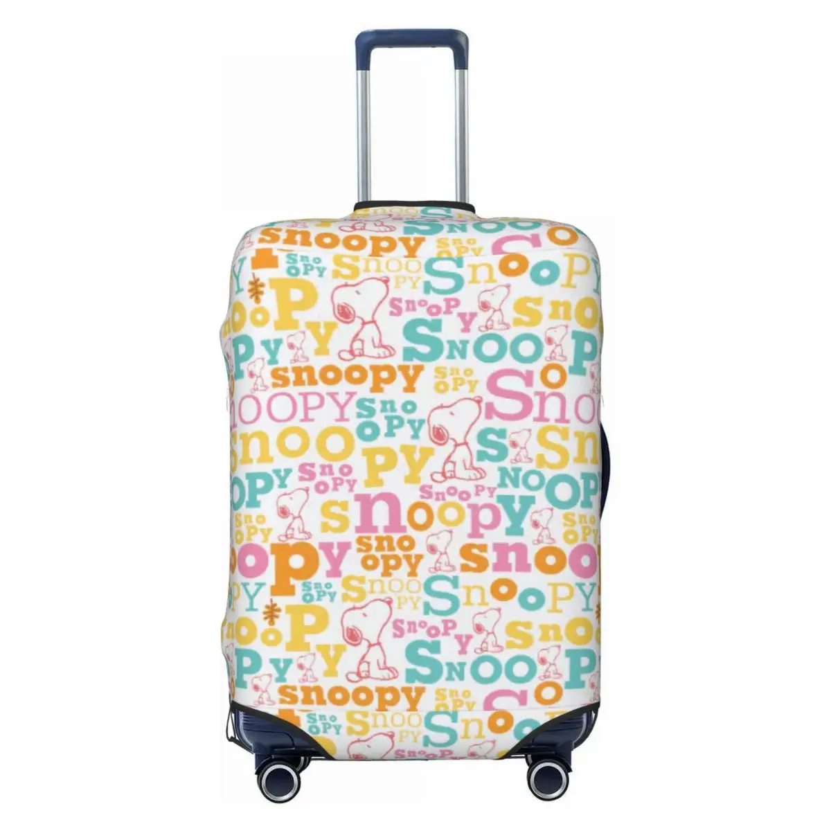 

Custom Snoopy Pastel Text Pattern Suitcase Cover Elastic Dog Luggage Covers Protector for 18-32 inch
