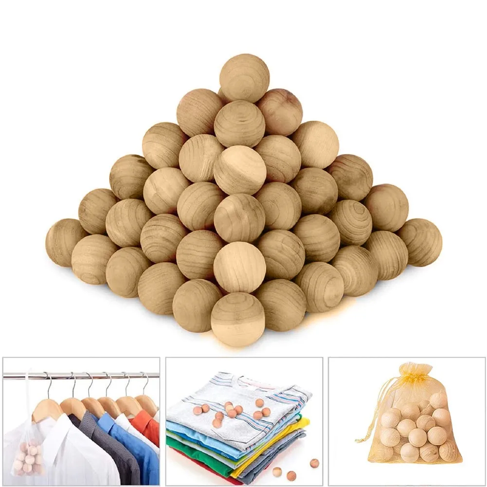 20-100pcs Cedar Camphor balls,Wardrobe deodorizing, mildew-proofing and insect-proofing,A Natural Moth Balls,Deodorant Balls