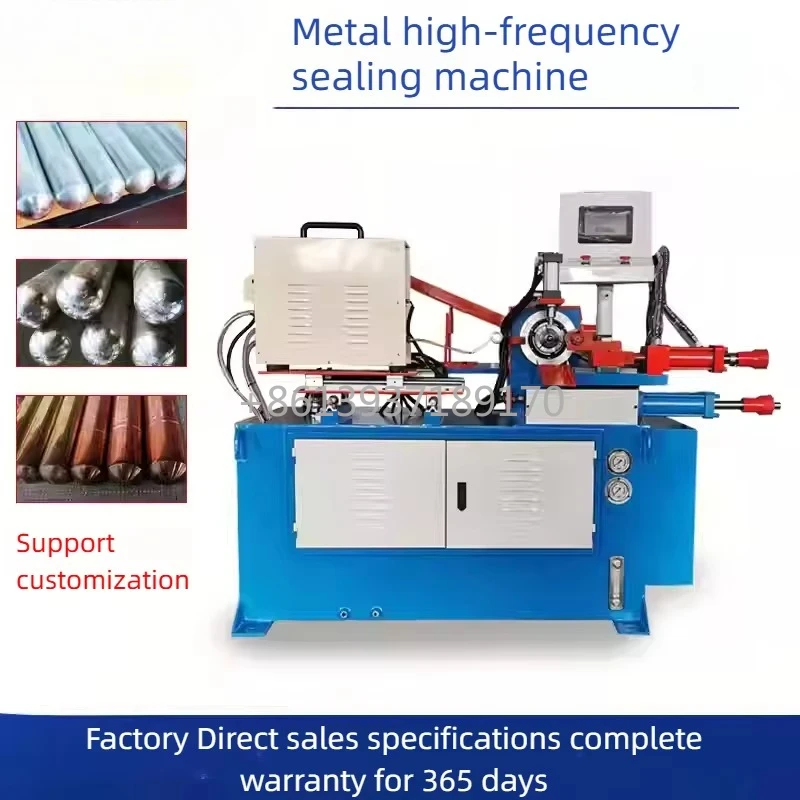Metal Steel Pipe Closing Machine Iron Copper Stainless Steel Pipe High Frequency Automatic Pipe Sealing Machine