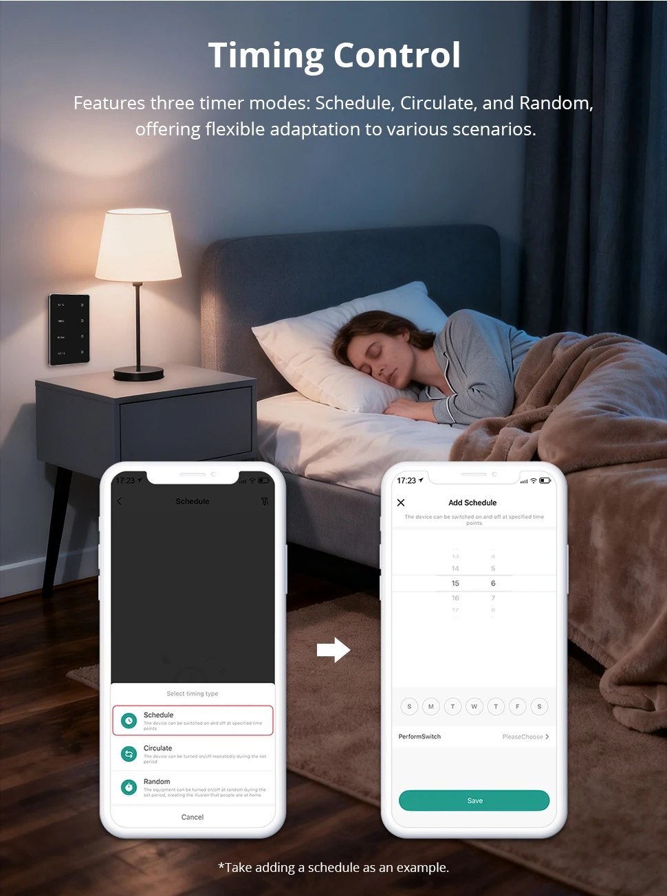 Zemismart Zigbee DIY Namensschalter US Black Touch Panel Smart Display Bildschirm Lichtschalter Funktioniert mit der Tuya Smart Life App – Detail 7