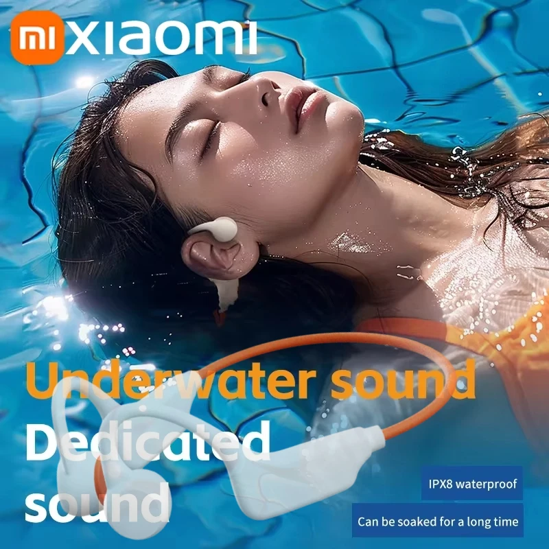 Гарнитура Xiaomi с костной проводимостью IPX8, водонепроницаемая, 32 ГБ, Bluetooth 5,3, беспроводные наушники для плавания с микрофоном, упражнения для фитнеса