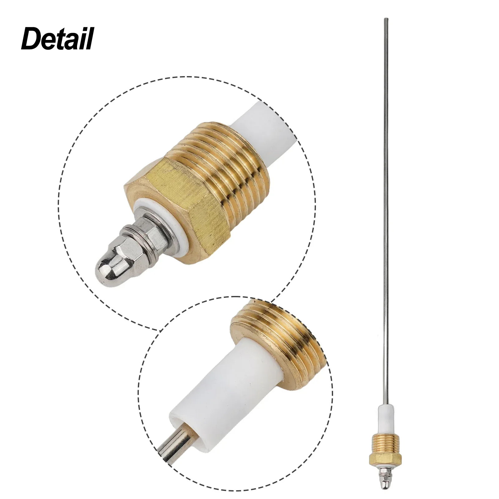 Imagem -04 - Eletrodo Indicador Líquido g1 Pin de Nível de Água Sonda 4.4x342 mm f Caldeira a Vapor Indicador Líquido Agulha