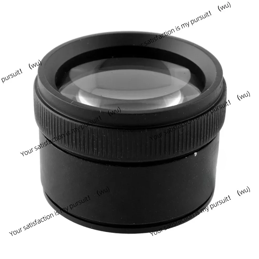 2pcs 30X 36mm LED lighting jewelry magnifying glass for coins, stamps, jewelry detection view 2