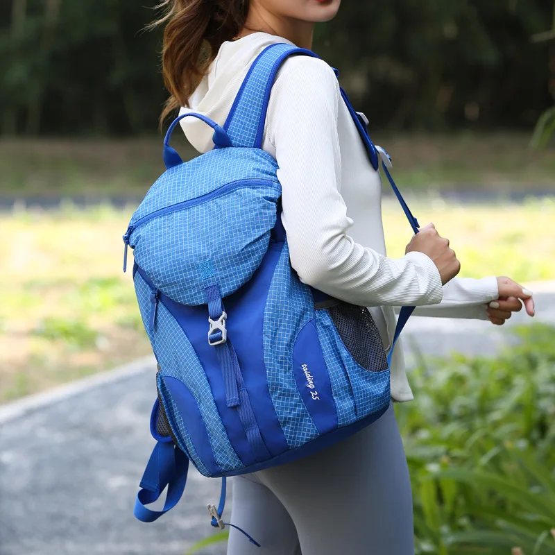 Backpack Outdoor Leisure Sports Cycling Hiking Travel Large Capacity Nylon Hiking Outdoor Backpack Travel Sports Bag