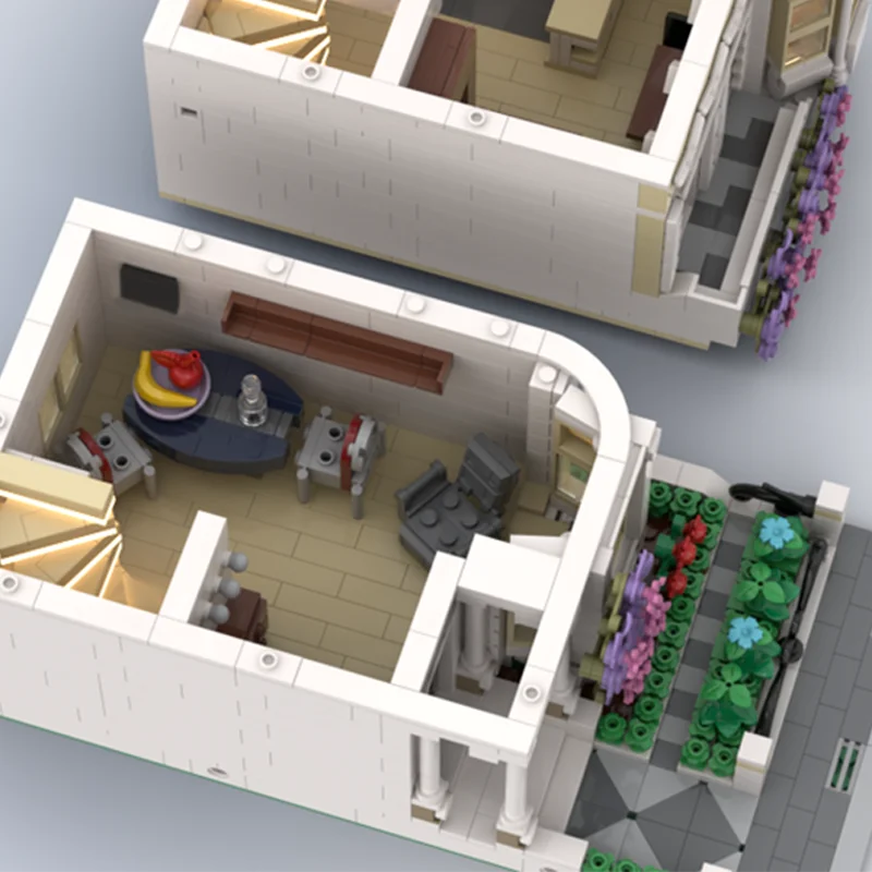 1945pcs MOC Vintage architectuur Victoriaanse herenhuis klassieke stedelijke residentie DIY model bouwstenen verjaardag speelgoed cadeau