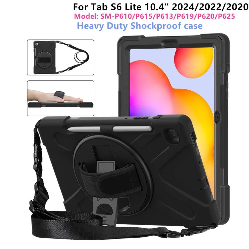 

For Samsung Galaxy Tab S6 Lite 10.4 Inch 2024/2022/2020 Kids Case Shockproof Tablet Cover for Tab S6 Lite SM-P620 P613 P619 Case