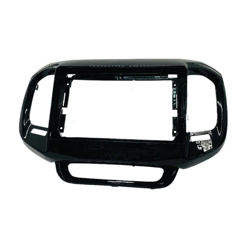 Bingkai pesawat Facia plastik PC ABS, DVD GPS Mp5 Mobil 2 Din 9 inci untuk FIAT Toro 2017 + Kit dasbor