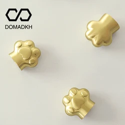 Cat's Paw Brass Cabinet Door Knobs Drawer Pulls Home Decor Dresser Knobs Nightstand Handles Furniture Buttons Cat Hand Hardware