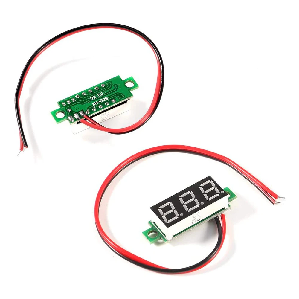 0.28 inch Mini Digital DC Voltmeter 3-Wire 0-100V 2-Wire 4-30V Voltage Meter Auto Car Mobile Power Voltage Tester Detector