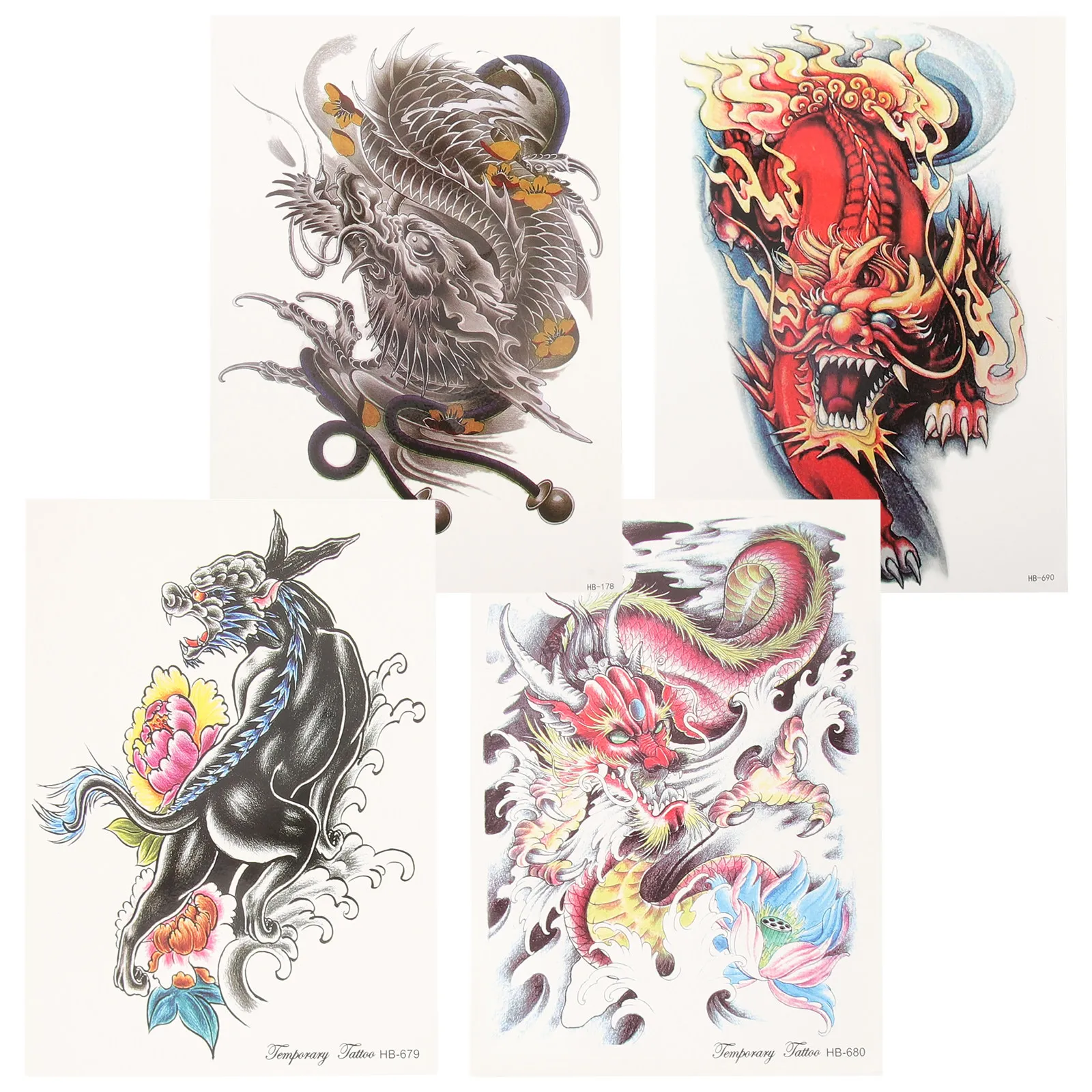 

Arm Tattoo Decals Fake Skin Tattooing Stickers for Arms Body Paint Cute Skin-Friendly Men's Chest