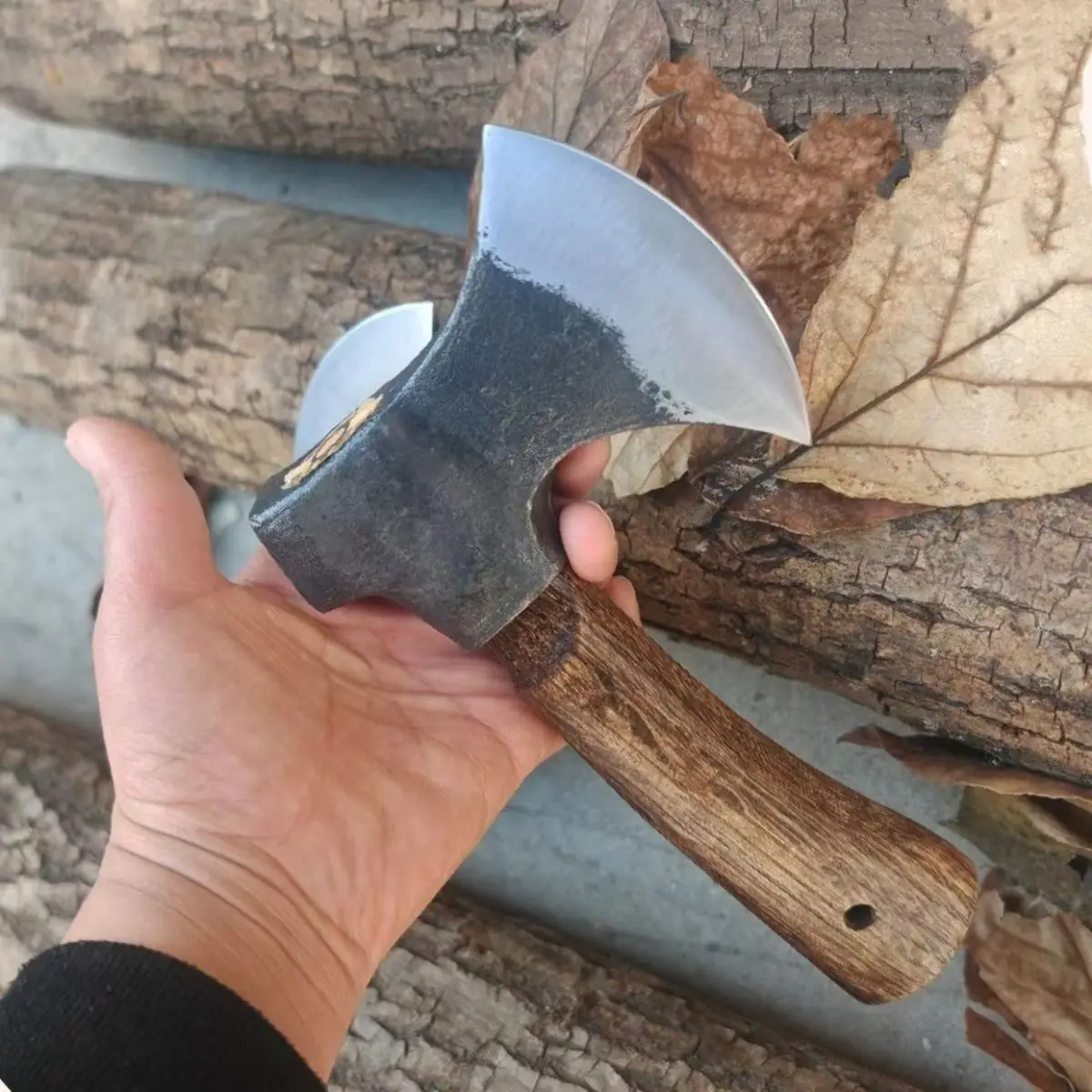 New Whirlwind Hammer Axe 65 Manganese Steel Forging Portable Small Hand Axe Camping Play Axe