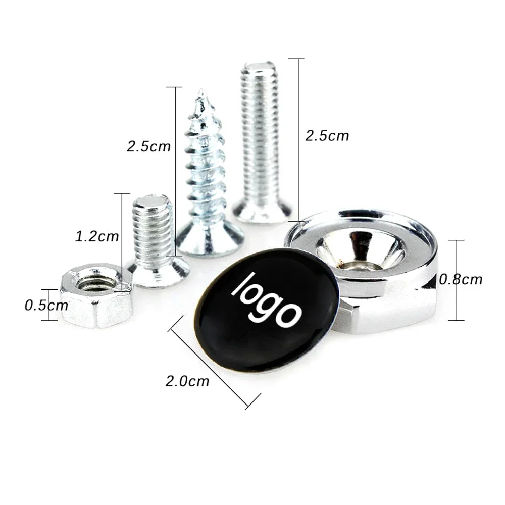 

Car Stickers Metal Auto License Plate Nut Bolts Screw Caps For Alfa Romeo Brera Spider Giulietta 147 156 155 159 MITO Giulia GT