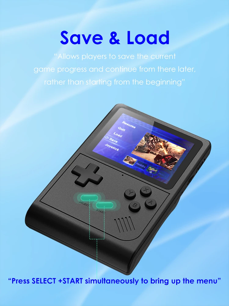 وحدة تحكم بجهاز لعب محمول لعبة فيديو صغيرة ريترو محمولة لوحدات تحكم NES SNES GBA لمشغل Gameboy GB300 هدية للأطفال