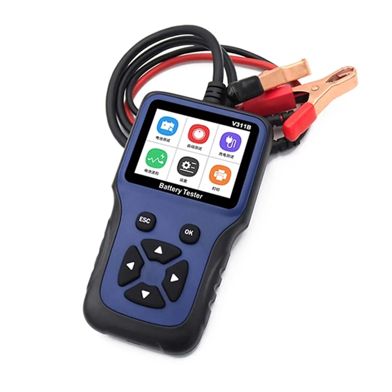 

V311B 12V Car Battery Detector, Automotive Battery Quality Capacity Power Voltage Life Digital Display Battery Analyzer