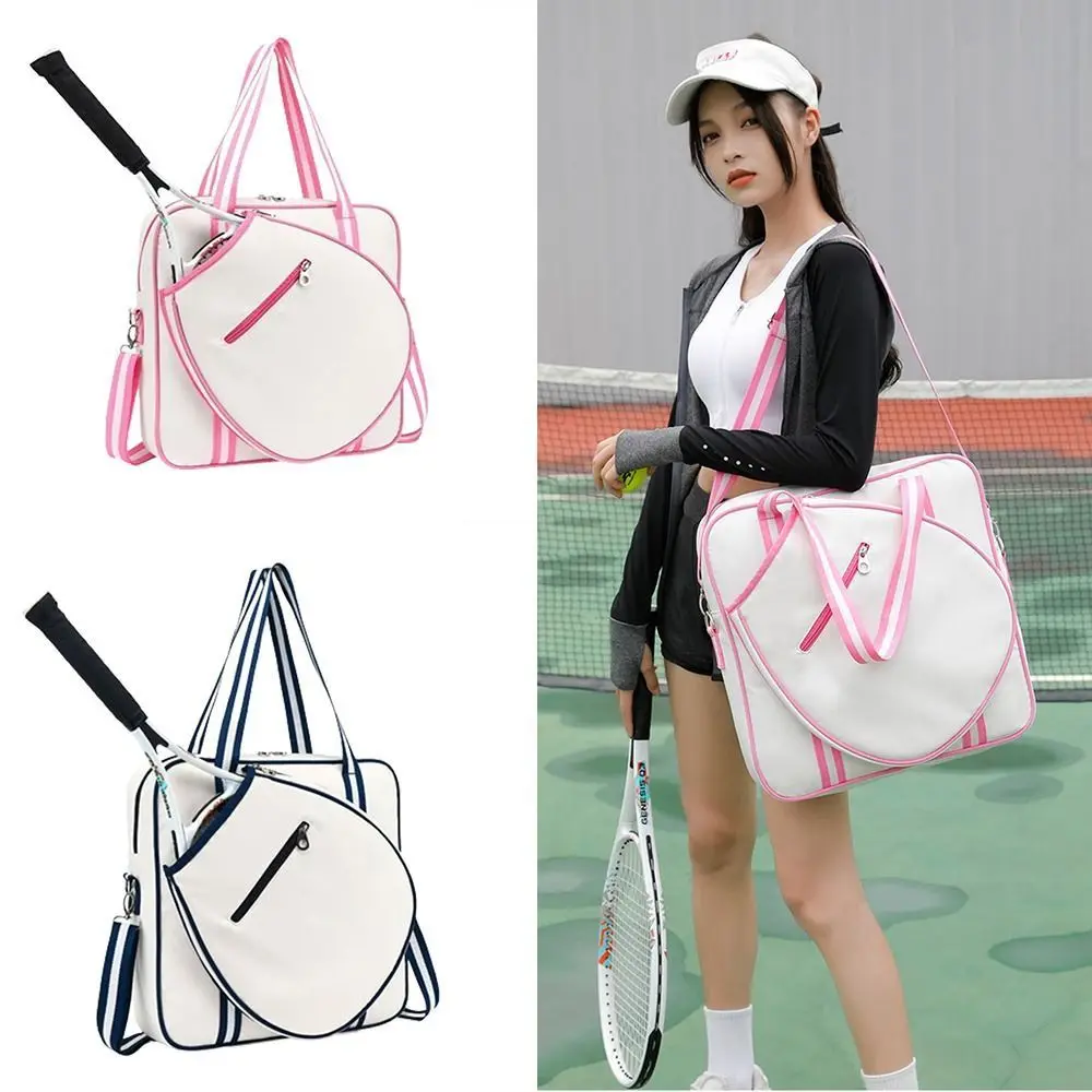 Padel Canvas Tennis Bag Multifunctional Professional Badminton Gear Handbag Crossbody Large shoulder crossbody Bag Swimming