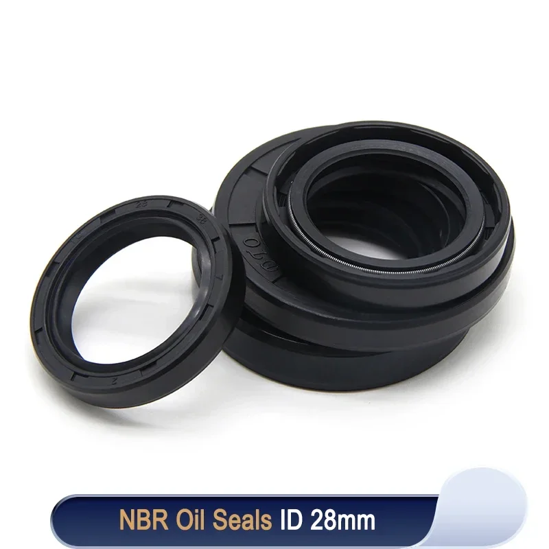 NBR Oil Seal ID 28mm TC-28*35/38/40/42/45/47/48/50/52/55/56/62*4/5/7/8/10/12mm Nitrile Rubber Shaft Double Lip Oil Seals Gasket