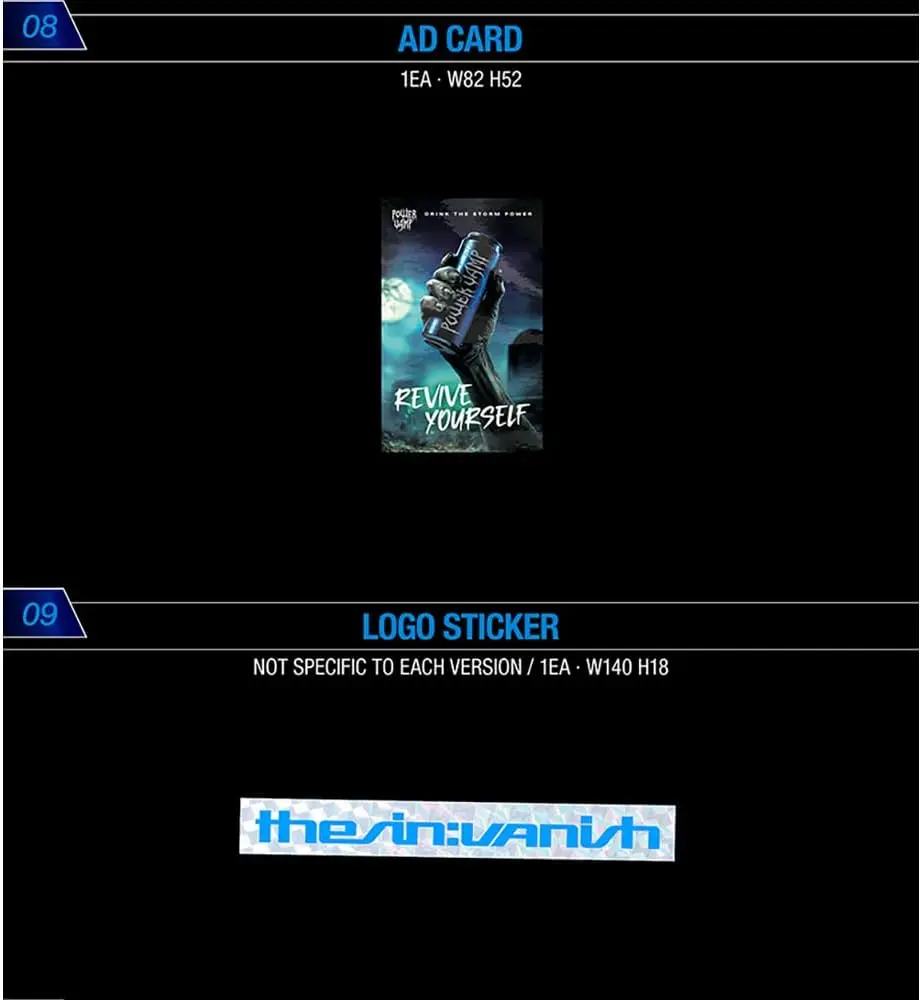 ENHYPEN [7th Mini Photobook Album THE SIN : VANISH](STORM Ver.) + 3 Extra Photocards Set