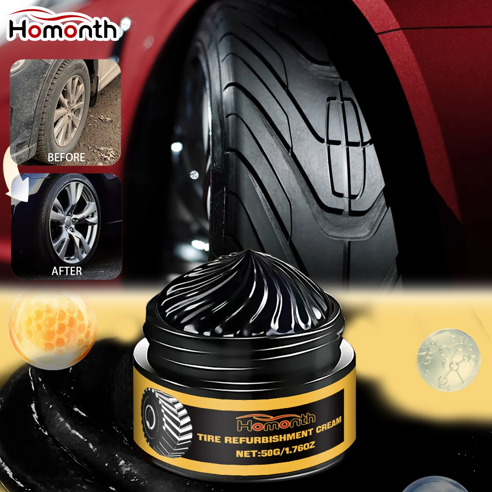 أداة ترميم الإطارات والحماية الكل في واحد، أشكال تلميع منظفة، درع واقي يزيل الأوساخ المائية لجميع الأحوال الجوية للعناية بالسيارات