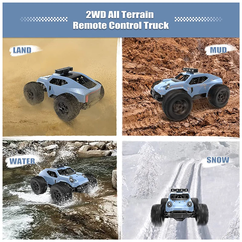 1/20 New Style 2WD RC Car Off Road Drift Racing Electric Long Battery Life High Speed Radio Truck Remote Control Cars Toy Kids