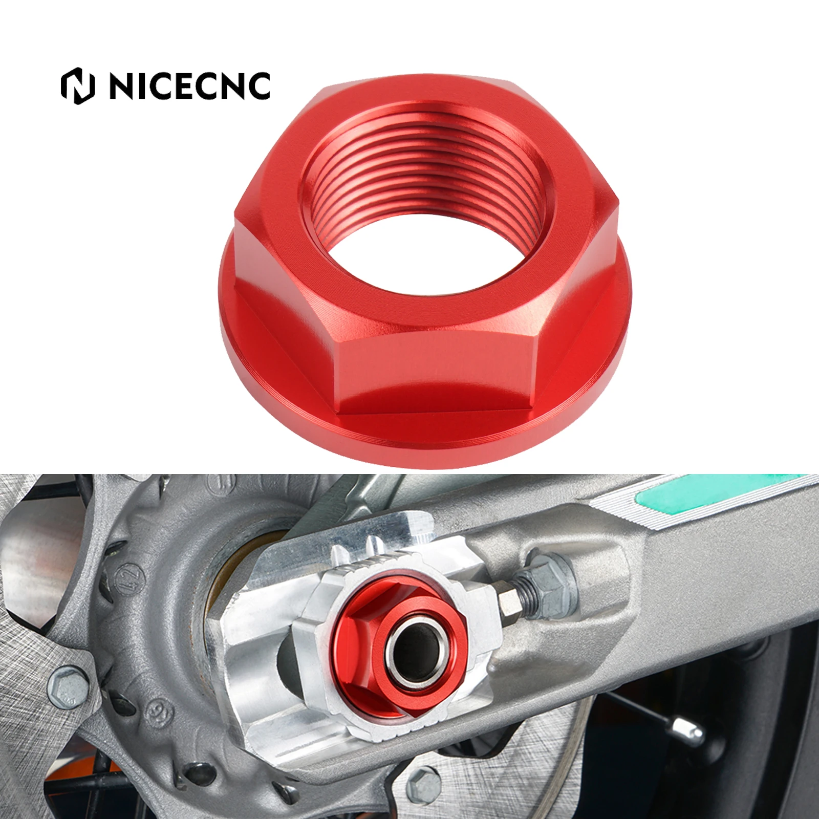 NICECNC For Beta X-Trainer 300 2015-2022 300RR 250RR 2013-2024 Enduro Racing RR 350 390 430 480 RR-S RS Rear Axle Nut Screw Bolt