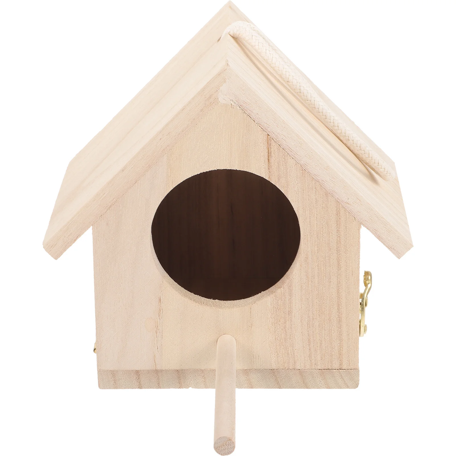 

Wooden Nest Breeding For Small Parrots Finches Sparrows Pet Birds Natural Wood Hanging Nesting Outdoor Indoor Garden Wood