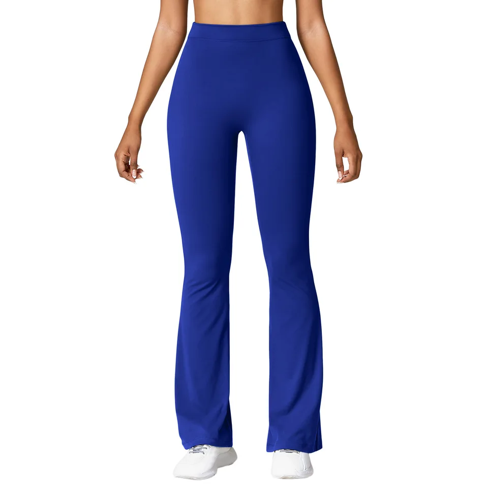 Fashion Micro Horn Leggings Women V-back Waist Sports Pants High Waist Push Up Butt Gym Pants Solid Slim Casual Leggings, image 9
